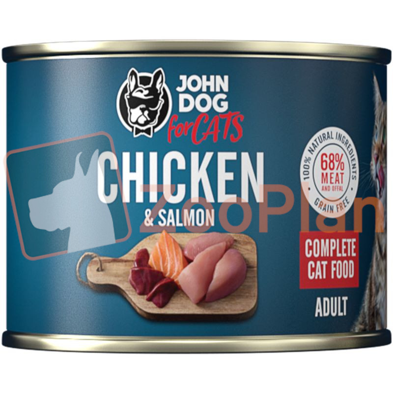 JOHN DOG For Cats Premium kurczak i łosoś
