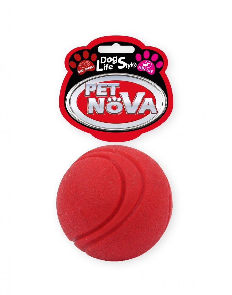 PET NOVA piłka gumowa 5 cm – czerwona