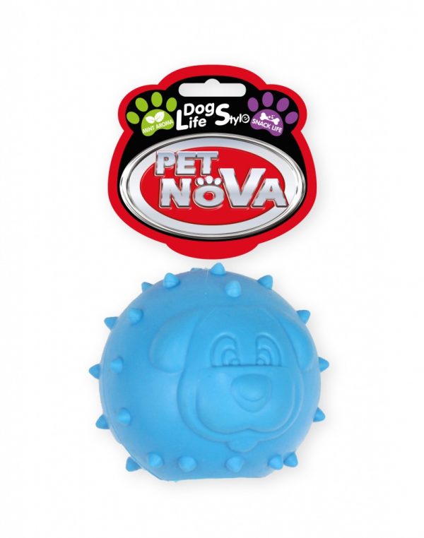 PET NOVA piłka na przysmaki 6,5 cm – niebieska