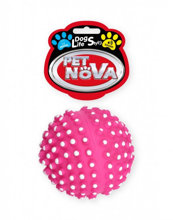 PET NOVA piłka jeż 6,5cm – różowa
