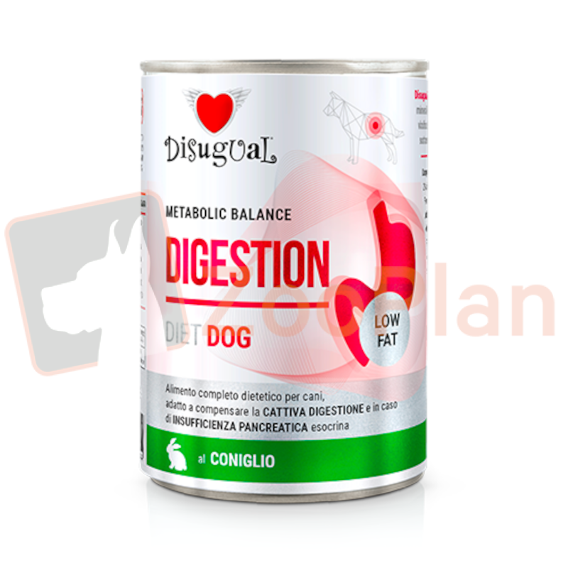 DISUGUAL dog diet digestion low fat królik